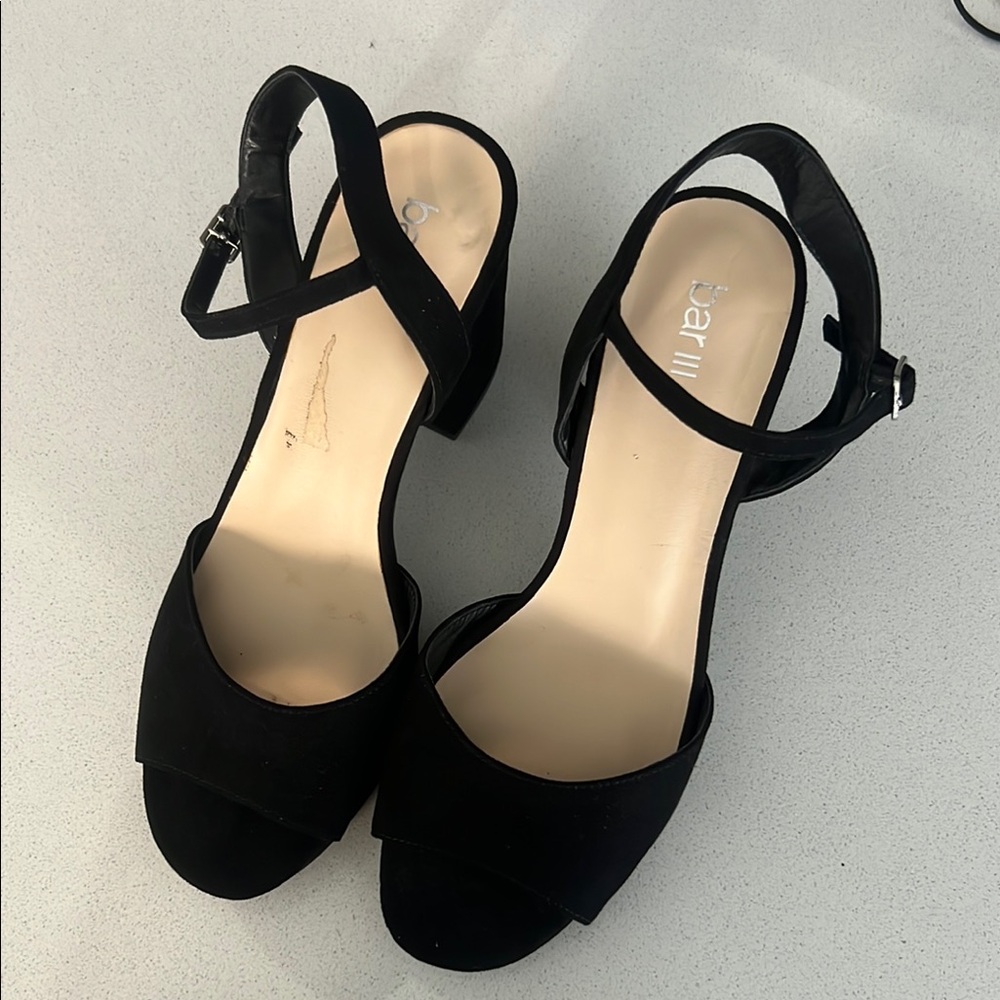 Bar III Women's Black Sandals